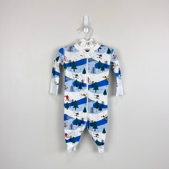 Hanna Andersson Holiday Ski Slope Sleeper 60 cm 3-6 Months - Picture 1 of 5